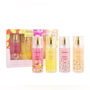 Aeropostale 4 Piece Fruity and Floral Body Mist- NWT
